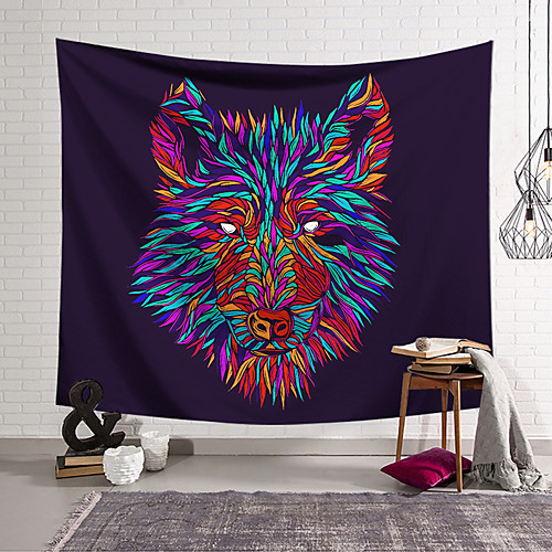 Wall Tapestry Art Decor Blanket Curtain Hanging Home Bedroom Living Room Decoration Polyester Color Line Wolf
Wall Tapestry Art Decor Blanket Curtain Hanging Home Bedroom Living Room Decoration Polyester Color Line Wolf