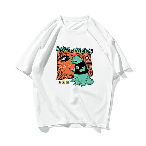Men's Unisex T shirt Hot Stamping Dinosaur Animal Plus Size Print Short Sleeve Daily Tops 100% Cotton Basic Casual White Black
Men's Unisex T shirt Hot Stamping Dinosaur Animal Plus Size Print Short Sleeve Daily Tops 100% Cotton Basic Casual White Black
