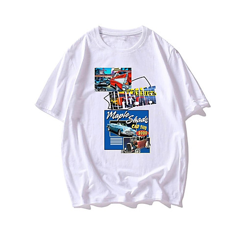 Men's Unisex T shirt Hot Stamping Car Plus Size Print Short Sleeve Casual Tops 100% Cotton Casual Fashion White
Men's Unisex T shirt Hot Stamping Car Plus Size Print Short Sleeve Casual Tops 100% Cotton Casual Fashion White