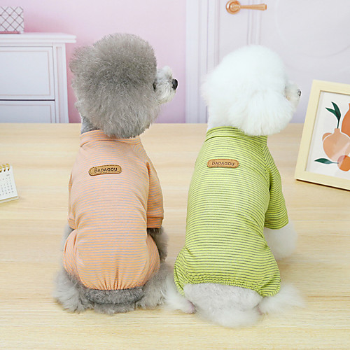 Dog Cat Jumpsuit Pajamas Stripes Basic Adorable Cute Dailywear Casual / Daily Dog Clothes Puppy Clothes Dog Outfits Breathable 21 Korean Striped Homewear-Yellow 21 Korean Striped Homewear-Pink 21
Dog Cat Jumpsuit Pajamas Stripes Basic Adorable Cute Dailywear Casual / Daily Dog Clothes Puppy Clothes Dog Outfits Breathable 21 Korean Striped Homewear-Yellow 21 Korean Striped Homewear-Pink 21