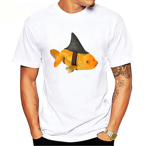 Men's Unisex T shirt Hot Stamping Fish Animal Plus Size Print Short Sleeve Daily Tops 100% Cotton Basic Casual Light Yellow Yellow
Men's Unisex T shirt Hot Stamping Fish Animal Plus Size Print Short Sleeve Daily Tops 100% Cotton Basic Casual Light Yellow Yellow