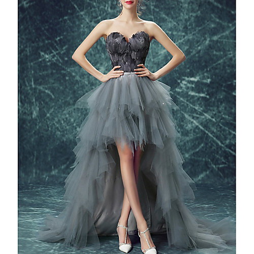 A-Line Empire Elegant Engagement Prom Dress Sweetheart Neckline Sleeveless Sweep / Brush Train Tulle with Sash / Ribbon Ruffles Tier 2021
A-Line Empire Elegant Engagement Prom Dress Sweetheart Neckline Sleeveless Sweep / Brush Train Tulle with Sash / Ribbon Ruffles Tier 2021