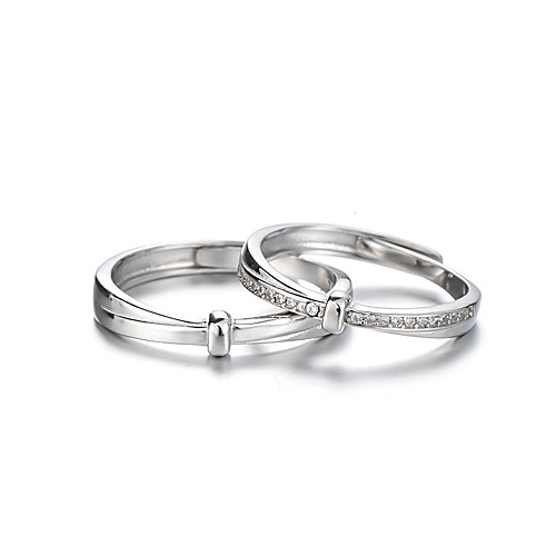 Couple Rings Geometrical Silver S925 Sterling Silver Love Precious Elegant Fashion 1 Pair Adjustable / Couple's / Adjustable Ring
Couple Rings Geometrical Silver S925 Sterling Silver Love Precious Elegant Fashion 1 Pair Adjustable / Couple's / Adjustable Ring