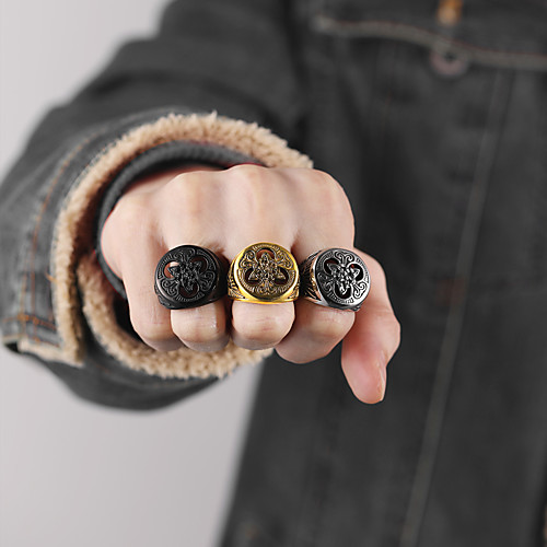 Ring Retro Silver Gold Black Titanium Steel Fashion Vintage Punk 1pc 7 8 9 10 11
Ring Retro Silver Gold Black Titanium Steel Fashion Vintage Punk 1pc 7 8 9 10 11
