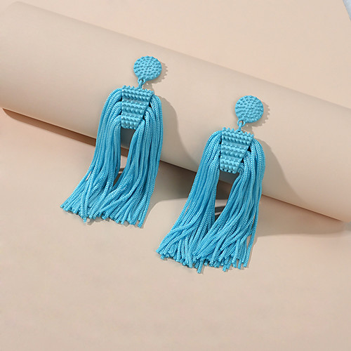Women's Dangle Earrings Fancy Gypsy Boho Earrings Jewelry Blue / Blushing Pink For Vacation Beach
Women's Dangle Earrings Fancy Gypsy Boho Earrings Jewelry Blue / Blushing Pink For Vacation Beach