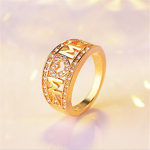 Ring 3D Rose Gold Gold Silver Copper Rhinestone Gold Plated Heart Letter Precious Fashion 1pc 7 8 9 / Women's
Ring 3D Rose Gold Gold Silver Copper Rhinestone Gold Plated Heart Letter Precious Fashion 1pc 7 8 9 / Women's