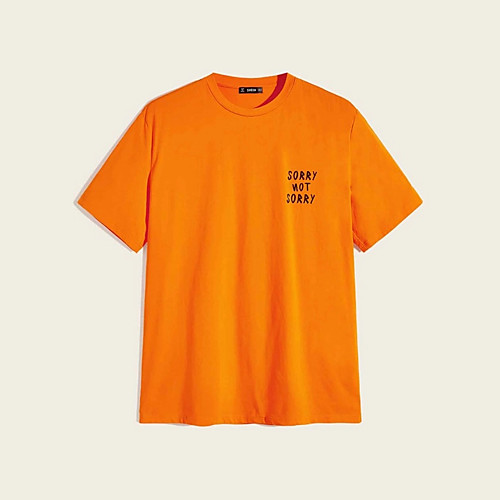 Men's Unisex T shirt Hot Stamping Letter Plus Size Print Short Sleeve Casual Tops 100% Cotton Casual Fashion Orange
Men's Unisex T shirt Hot Stamping Letter Plus Size Print Short Sleeve Casual Tops 100% Cotton Casual Fashion Orange