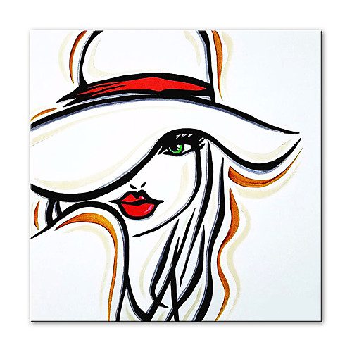 Oil Painting Hand Painted Square Abstract People Modern Rolled Canvas (No Frame)
Oil Painting Hand Painted Square Abstract People Modern Rolled Canvas (No Frame)