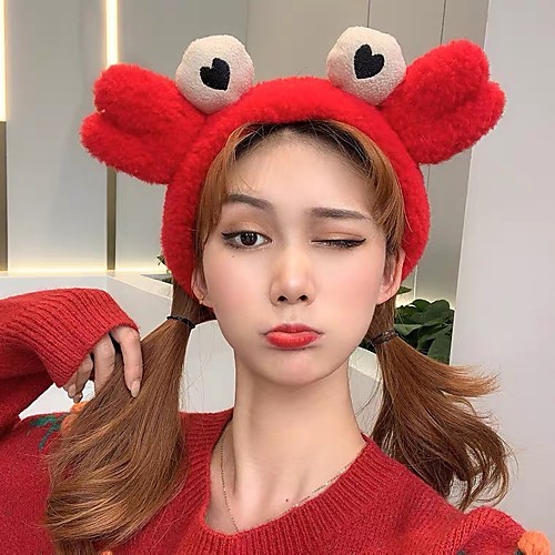 Bathroom Accessories Crab Headband Plush Cartoon Cute Hair Band Wash Face Headband One-pc
Bathroom Accessories Crab Headband Plush Cartoon Cute Hair Band Wash Face Headband One-pc