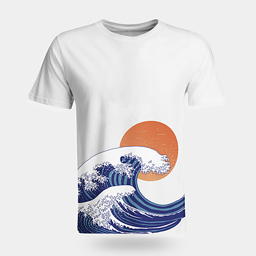 Men's T shirt 3D Print Graphic Scenery Graphic Prints 3D Print Short Sleeve Daily Tops Chinese Style Casual Round Neck White Black / Summer
Men's T shirt 3D Print Graphic Scenery Graphic Prints 3D Print Short Sleeve Daily Tops Chinese Style Casual Round Neck White Black / Summer