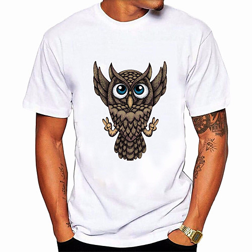 Men's Unisex T shirt Shirt Hot Stamping Animal Plus Size Print Short Sleeve Daily Tops 100% Cotton Basic Casual Round Neck White / Summer
Men's Unisex T shirt Shirt Hot Stamping Animal Plus Size Print Short Sleeve Daily Tops 100% Cotton Basic Casual Round Neck White / Summer