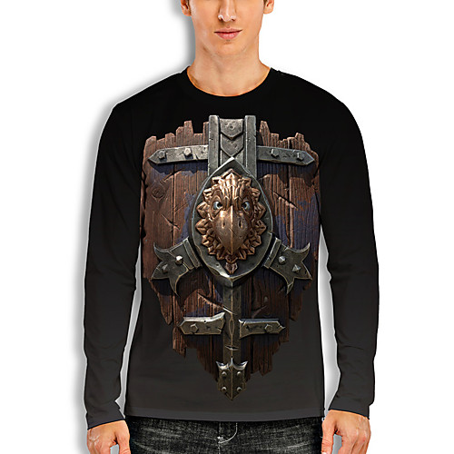 Men's T shirt 3D Print Cartoon 3D 3D Print Long Sleeve Daily Tops Casual Fashion Black
Men's T shirt 3D Print Cartoon 3D 3D Print Long Sleeve Daily Tops Casual Fashion Black