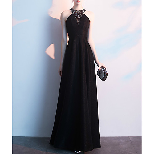 A-Line Minimalist Elegant Party Wear Prom Dress Halter Neck Sleeveless Floor Length Satin with Crystals 2021
A-Line Minimalist Elegant Party Wear Prom Dress Halter Neck Sleeveless Floor Length Satin with Crystals 2021