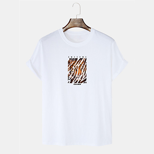 Men's Unisex T shirt Hot Stamping Graphic Prints Tiger Plus Size Short Sleeve Casual Tops 100% Cotton Fashion White Blue Yellow
Men's Unisex T shirt Hot Stamping Graphic Prints Tiger Plus Size Short Sleeve Casual Tops 100% Cotton Fashion White Blue Yellow