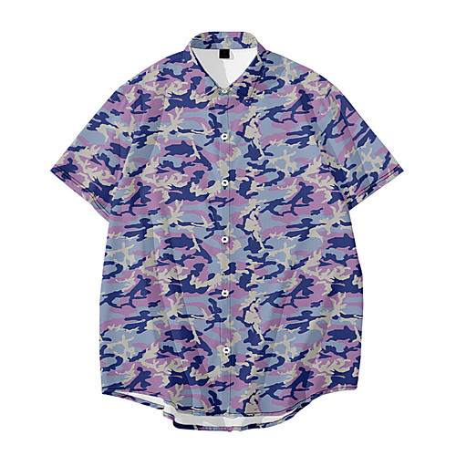 Men's Shirt 3D Print Camo / Camouflage Button-Down 3D Print Short Sleeve Daily Tops Casual Fashion Hawaiian White Blue Camel
Men's Shirt 3D Print Camo / Camouflage Button-Down 3D Print Short Sleeve Daily Tops Casual Fashion Hawaiian White Blue Camel