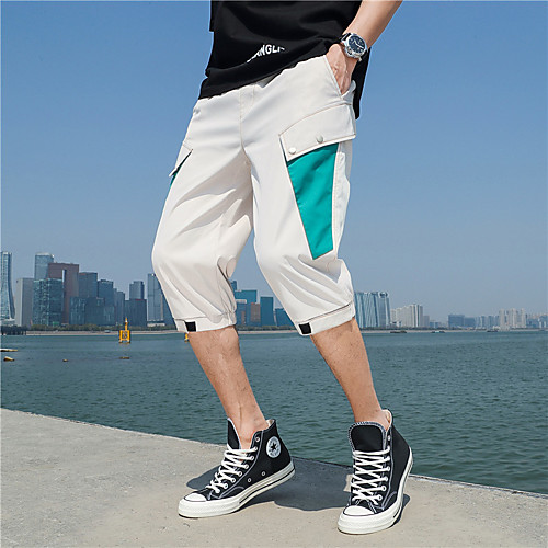 Men's Streetwear Chino Breathable Outdoor Holiday Going out Chinos Pants Patchwork Calf-Length Pocket Black Grey Beige
Men's Streetwear Chino Breathable Outdoor Holiday Going out Chinos Pants Patchwork Calf-Length Pocket Black Grey Beige