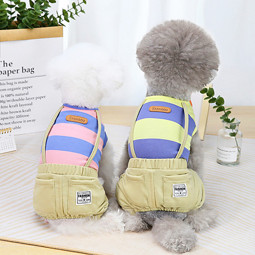 Dog Cat Jumpsuit Stripes Basic Adorable Cute Dailywear Casual / Daily Dog Clothes Puppy Clothes Dog Outfits Breathable Yellow Pink Orange Costume for Girl and Boy Dog Cotton S M L XL XXL
Dog Cat Jumpsuit Stripes Basic Adorable Cute Dailywear Casual / Daily Dog Clothes Puppy Clothes Dog Outfits Breathable Yellow Pink Orange Costume for Girl and Boy Dog Cotton S M L XL XXL