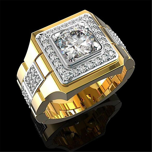 Band Ring Geometrical Gold Zircon Copper Gold Plated Precious Fashion 1pc 8 9 10 / Men's
Band Ring Geometrical Gold Zircon Copper Gold Plated Precious Fashion 1pc 8 9 10 / Men's