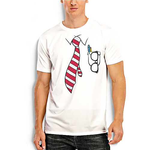 Men's T shirt Shirt 3D Print Cartoon 3D 3D Print Short Sleeve Daily Tops Casual Fashion Round Neck White / Summer
Men's T shirt Shirt 3D Print Cartoon 3D 3D Print Short Sleeve Daily Tops Casual Fashion Round Neck White / Summer