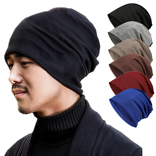 Men's Hiking Cap Beanie Hat 1 PCS Winter Outdoor Thermal Warm Skull Cap Beanie Solid Color Woolen Cloth Dark Grey Black Blue for Hunting Fishing Climbing
Men's Hiking Cap Beanie Hat 1 PCS Winter Outdoor Thermal Warm Skull Cap Beanie Solid Color Woolen Cloth Dark Grey Black Blue for Hunting Fishing Climbing