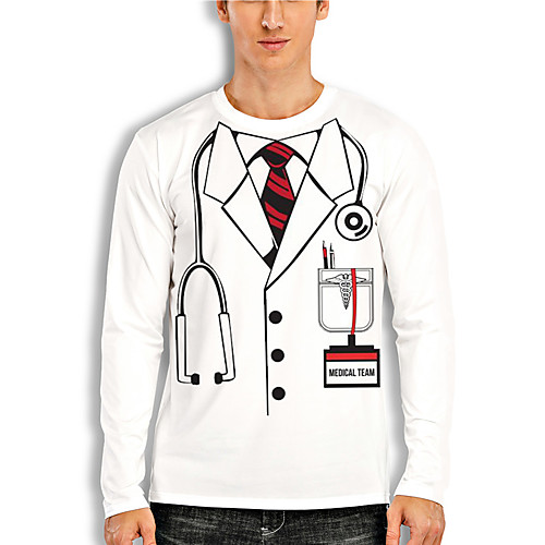 Men's T shirt 3D Print Graphic 3D 3D Print Long Sleeve Daily Tops Casual Fashion White
Men's T shirt 3D Print Graphic 3D 3D Print Long Sleeve Daily Tops Casual Fashion White