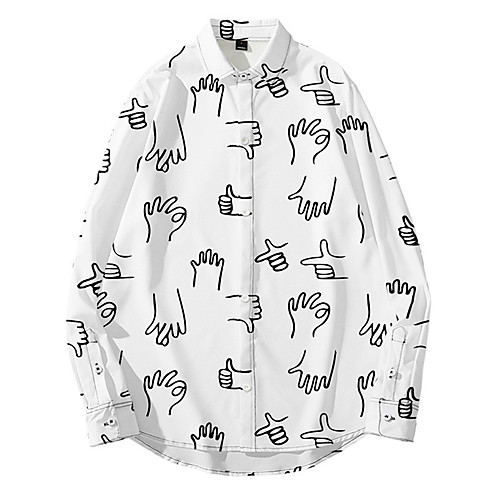 Men's Shirt 3D Print Graffiti Button-Down 3D Print Long Sleeve Daily Tops Casual Fashion White
Men's Shirt 3D Print Graffiti Button-Down 3D Print Long Sleeve Daily Tops Casual Fashion White