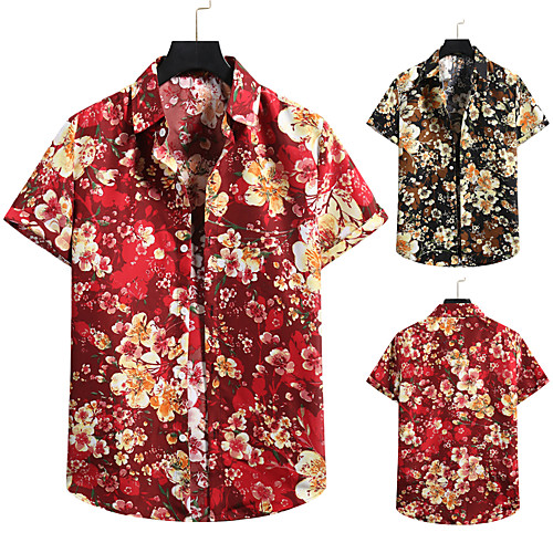 Men's Shirt 3D Print Graphic Prints Print Short Sleeve Vacation Tops Button Down Collar Black Red / Beach
Men's Shirt 3D Print Graphic Prints Print Short Sleeve Vacation Tops Button Down Collar Black Red / Beach