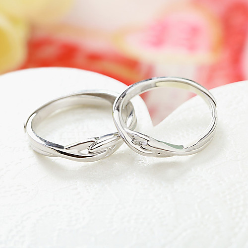 Couple Rings Geometrical Silver S925 Sterling Silver Love Precious Elegant Fashion 1 Pair Adjustable / Couple's / Adjustable Ring
Couple Rings Geometrical Silver S925 Sterling Silver Love Precious Elegant Fashion 1 Pair Adjustable / Couple's / Adjustable Ring