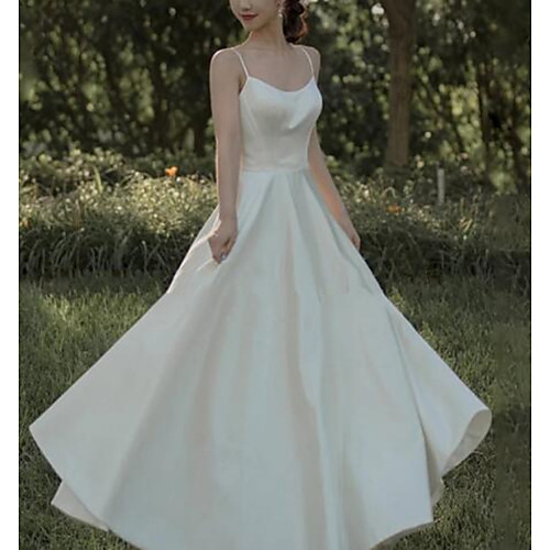 A-Line Minimalist Elegant Engagement Prom Dress Spaghetti Strap Sleeveless Floor Length Italy Satin with Sleek Pleats 2021
A-Line Minimalist Elegant Engagement Prom Dress Spaghetti Strap Sleeveless Floor Length Italy Satin with Sleek Pleats 2021