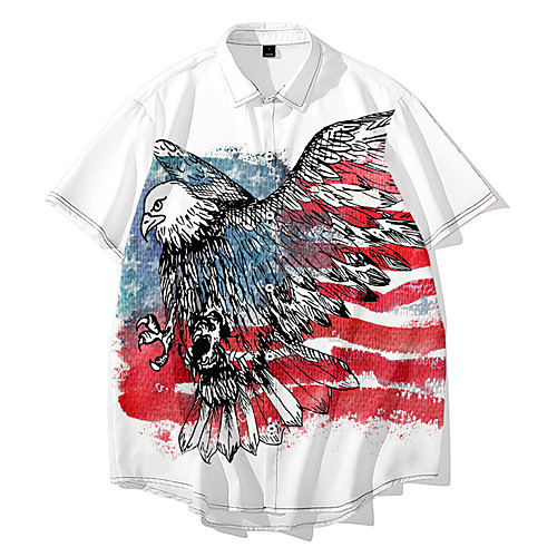 Men's Shirt 3D Print Animal Button-Down 3D Print Short Sleeve Daily Tops Casual Fashion Hawaiian Black / Red Red-Navy White
Men's Shirt 3D Print Animal Button-Down 3D Print Short Sleeve Daily Tops Casual Fashion Hawaiian Black / Red Red-Navy White