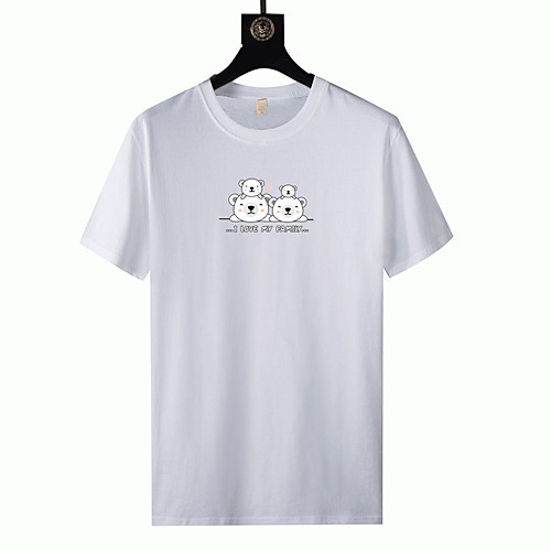 Men's Unisex T shirt Hot Stamping Graphic Prints Bear Plus Size Short Sleeve Casual Tops 100% Cotton Fashion White Black Blue
Men's Unisex T shirt Hot Stamping Graphic Prints Bear Plus Size Short Sleeve Casual Tops 100% Cotton Fashion White Black Blue