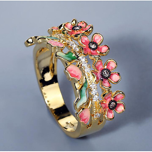Ring AAA Cubic Zirconia Fancy Gold Brass Floral Theme Flower Asian Elegant Sweet 1pc 6 7 8 9 10 / Women's
Ring AAA Cubic Zirconia Fancy Gold Brass Floral Theme Flower Asian Elegant Sweet 1pc 6 7 8 9 10 / Women's