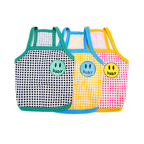 Dog Cat Shirt / T-Shirt Vest Smile Face Basic Adorable Cute Dailywear Casual / Daily Dog Clothes Puppy Clothes Dog Outfits Breathable Yellow Blue Green Costume for Girl and Boy Dog Polyster S M L XL
Dog Cat Shirt / T-Shirt Vest Smile Face Basic Adorable Cute Dailywear Casual / Daily Dog Clothes Puppy Clothes Dog Outfits Breathable Yellow Blue Green Costume for Girl and Boy Dog Polyster S M L XL