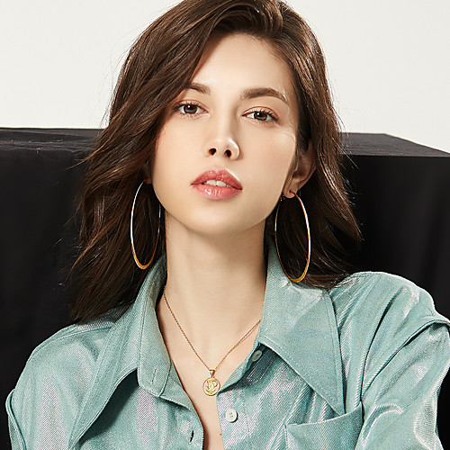 Women's Hoop Earrings Earrings Ear Clips Geometrical Fashion Stylish Simple Trendy Stainless Steel Earrings Jewelry Silver / Gold / Black For Birthday Street Gift Festival
Women's Hoop Earrings Earrings Ear Clips Geometrical Fashion Stylish Simple Trendy Stainless Steel Earrings Jewelry Silver / Gold / Black For Birthday Street Gift Festival