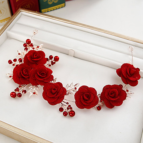 Elegant Bridal Alloy Headpiece with Flower 1 Piece Wedding / Special Occasion Headpiece
Elegant Bridal Alloy Headpiece with Flower 1 Piece Wedding / Special Occasion Headpiece