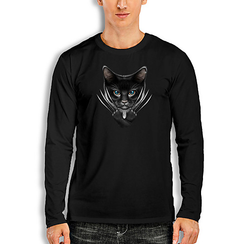 Men's T shirt 3D Print 3D Animal 3D Print Long Sleeve Daily Tops Casual Fashion White Black Red
Men's T shirt 3D Print 3D Animal 3D Print Long Sleeve Daily Tops Casual Fashion White Black Red