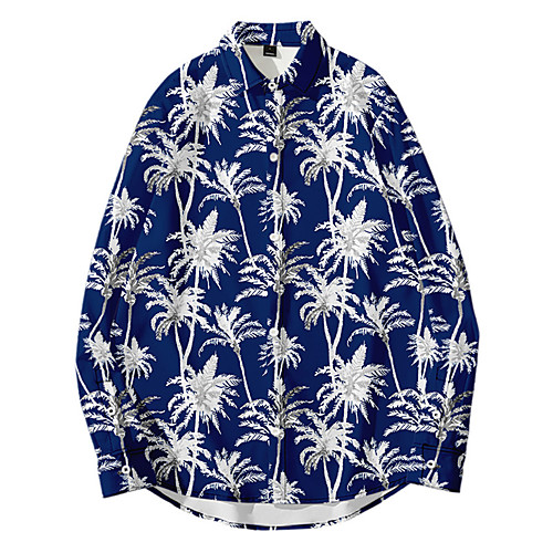 Men's Shirt 3D Print Coconut Tree Button-Down 3D Print Long Sleeve Daily Tops Casual Fashion Hawaiian Navy Blue
Men's Shirt 3D Print Coconut Tree Button-Down 3D Print Long Sleeve Daily Tops Casual Fashion Hawaiian Navy Blue