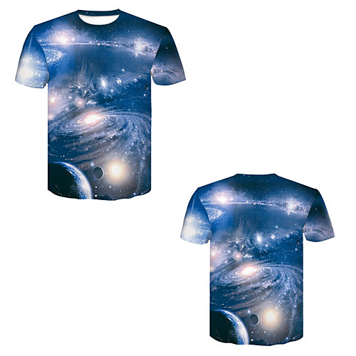 Men's T shirt Shirt 3D Print 3D Rivet Mesh Short Sleeve Casual Tops Blue / Summer
Men's T shirt Shirt 3D Print 3D Rivet Mesh Short Sleeve Casual Tops Blue / Summer