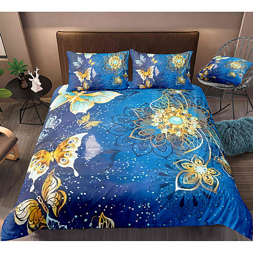 Butterfly Print 3-Piece Duvet Cover Set Hotel Bedding Sets Comforter Cover with Soft Lightweight Microfiber, Include 1 Duvet Cover, 2 Pillowcases for Double/Queen/King(1 Pillowcase for Twin/Single)
Butterfly Print 3-Piece Duvet Cover Set Hotel Bedding Sets Comforter Cover with Soft Lightweight Microfiber, Include 1 Duvet Cover, 2 Pillowcases for Double/Queen/King(1 Pillowcase for Twin/Single)
