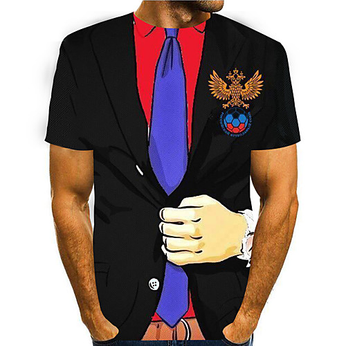 Men's T shirt 3D Print Cartoon 3D Print Short Sleeve Daily Tops Casual Fashion Black
Men's T shirt 3D Print Cartoon 3D Print Short Sleeve Daily Tops Casual Fashion Black