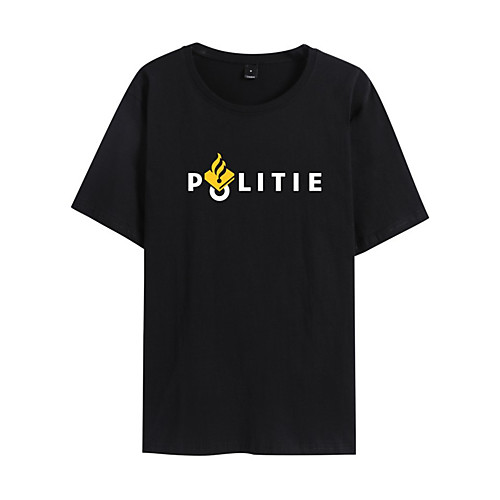 Men's Unisex T shirt Shirt Hot Stamping Letter Plus Size Print Short Sleeve Daily Tops 100% Cotton Basic Casual Round Neck White Yellow Black / Summer
Men's Unisex T shirt Shirt Hot Stamping Letter Plus Size Print Short Sleeve Daily Tops 100% Cotton Basic Casual Round Neck White Yellow Black / Summer