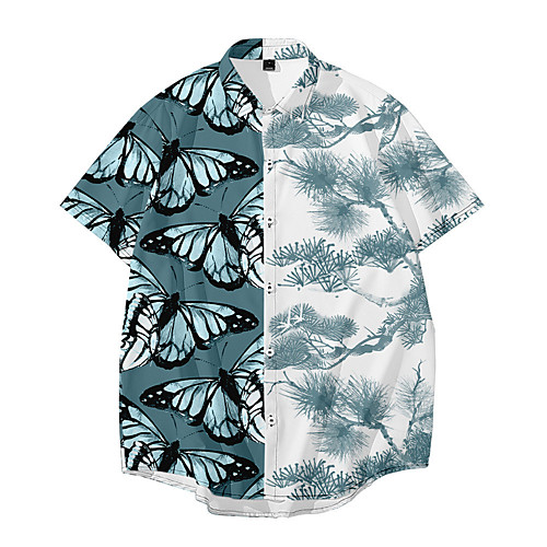 Men's Shirt 3D Print Butterfly Animal 3D Print Button-Down Short Sleeve Daily Tops Casual Fashion Hawaiian Green / Summer / Beach
Men's Shirt 3D Print Butterfly Animal 3D Print Button-Down Short Sleeve Daily Tops Casual Fashion Hawaiian Green / Summer / Beach