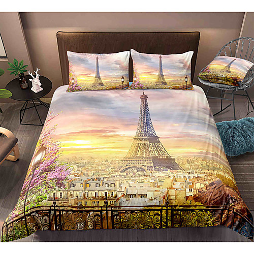 Eiffel Tower 3-Piece Duvet Cover Set Hotel Bedding Sets Comforter Cover with Soft Lightweight Microfiber, Include 1 Duvet Cover, 2 Pillowcases for Double/Queen/King(1 Pillowcase for Twin/Single)
Eiffel Tower 3-Piece Duvet Cover Set Hotel Bedding Sets Comforter Cover with Soft Lightweight Microfiber, Include 1 Duvet Cover, 2 Pillowcases for Double/Queen/King(1 Pillowcase for Twin/Single)