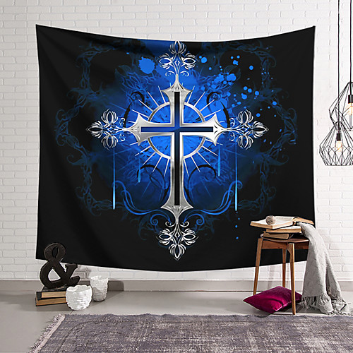 Wall Tapestry Art Decor Blanket Curtain Hanging Home Bedroom Living Room Decoration Polyester Cross Badge Blue Background
Wall Tapestry Art Decor Blanket Curtain Hanging Home Bedroom Living Room Decoration Polyester Cross Badge Blue Background