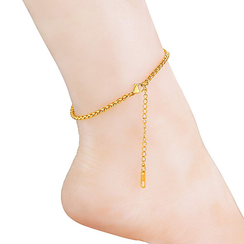 Leg Chain Stylish Simple Women's Body Jewelry For Gift Date Link / Chain Titanium Steel Silver Gold 1 pc
Leg Chain Stylish Simple Women's Body Jewelry For Gift Date Link / Chain Titanium Steel Silver Gold 1 pc