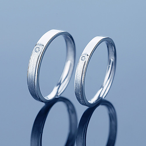 Couple Rings Synthetic Diamond Solitaire Silver S925 Sterling Silver Love Precious Elegant Fashion 1 Pair Adjustable / Couple's / Adjustable Ring
Couple Rings Synthetic Diamond Solitaire Silver S925 Sterling Silver Love Precious Elegant Fashion 1 Pair Adjustable / Couple's / Adjustable Ring