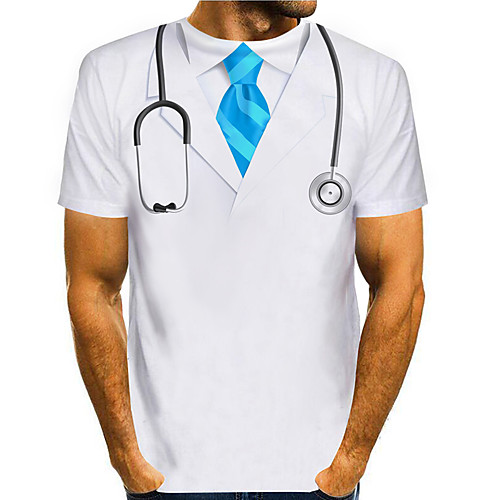Men's T shirt 3D Print Cartoon 3D Print Short Sleeve Daily Tops Casual Fashion White
Men's T shirt 3D Print Cartoon 3D Print Short Sleeve Daily Tops Casual Fashion White
