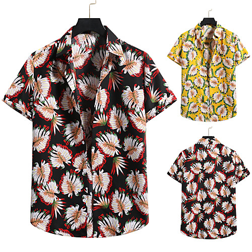 Men's Shirt 3D Print Graphic Prints Print Short Sleeve Vacation Tops Black Yellow
Men's Shirt 3D Print Graphic Prints Print Short Sleeve Vacation Tops Black Yellow