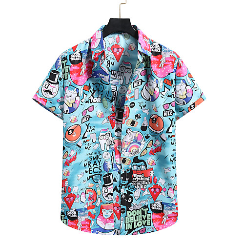 Men's Shirt 3D Print Graphic Prints Print Short Sleeve Vacation Tops Button Down Collar Blushing Pink / Beach
Men's Shirt 3D Print Graphic Prints Print Short Sleeve Vacation Tops Button Down Collar Blushing Pink / Beach