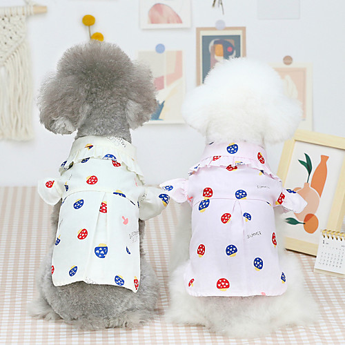 Dog Cat Shirt / T-Shirt Print Basic Adorable Cute Dailywear Casual / Daily Dog Clothes Puppy Clothes Dog Outfits Breathable 21 Mushroom Shirt-Beige 21 Mushroom Shirt-Pink Costume for Girl and Boy Dog
Dog Cat Shirt / T-Shirt Print Basic Adorable Cute Dailywear Casual / Daily Dog Clothes Puppy Clothes Dog Outfits Breathable 21 Mushroom Shirt-Beige 21 Mushroom Shirt-Pink Costume for Girl and Boy Dog